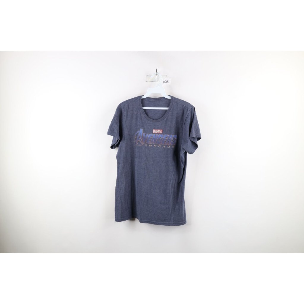 Vintage Marvel Comics Womens Medium Faded Avengers End Game Movie T-Shirt Blue